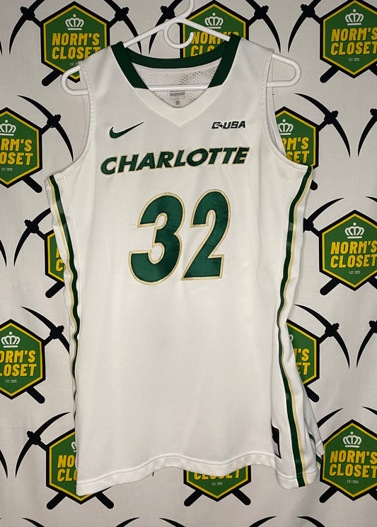 Charlotte 49ers White Nike C-USA Basketball Jersey