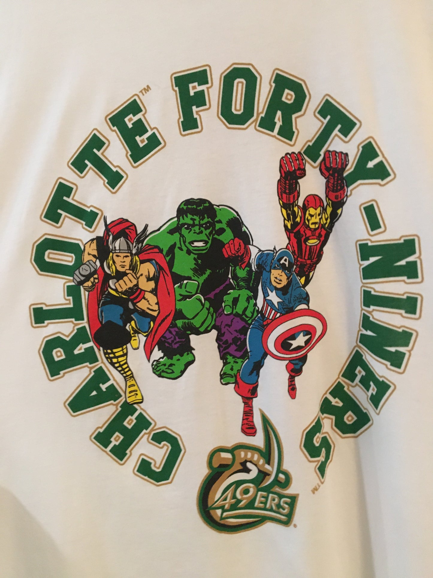 Charlotte Forty-Niners Marvel Collab Tee