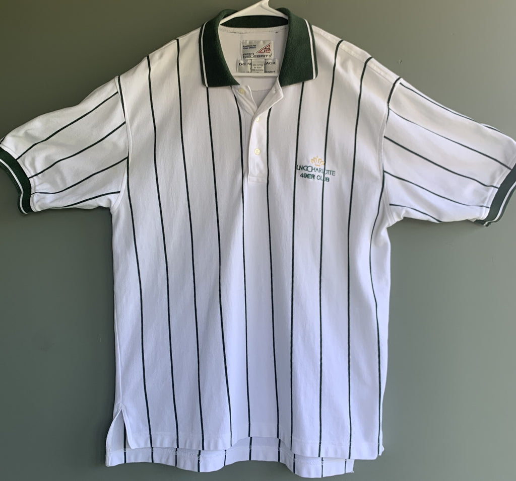 Vintage UNC Charlotte 49ers Club Pinstriped Polo