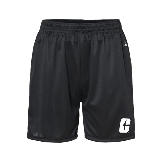 "C" Logo Black Athletic Pocket Shorts