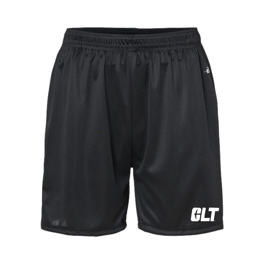 CLT Logo Black Athletic Pocket Shorts