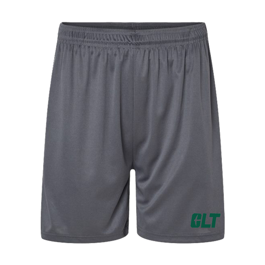 CLT Logo Graphite Athletic Pocket Shorts