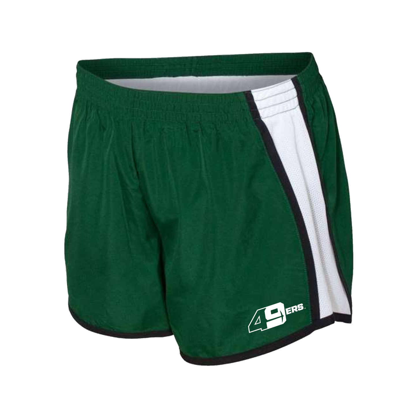 Women's Charlotte 49ers Logo Green Athletic Shorts