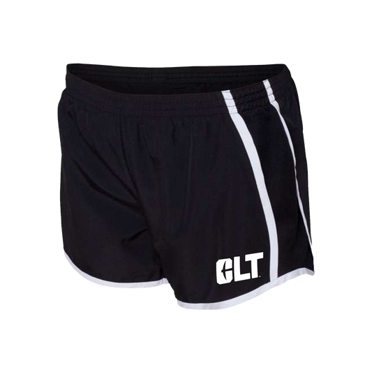 Women's CLT Logo Black Athletic Shorts