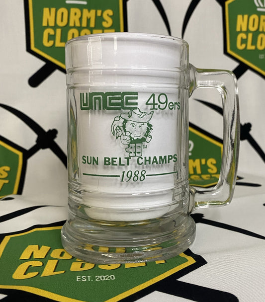 UNC Charlotte 49ers Vintage 1988 Sun Belt Championship Beer Stein