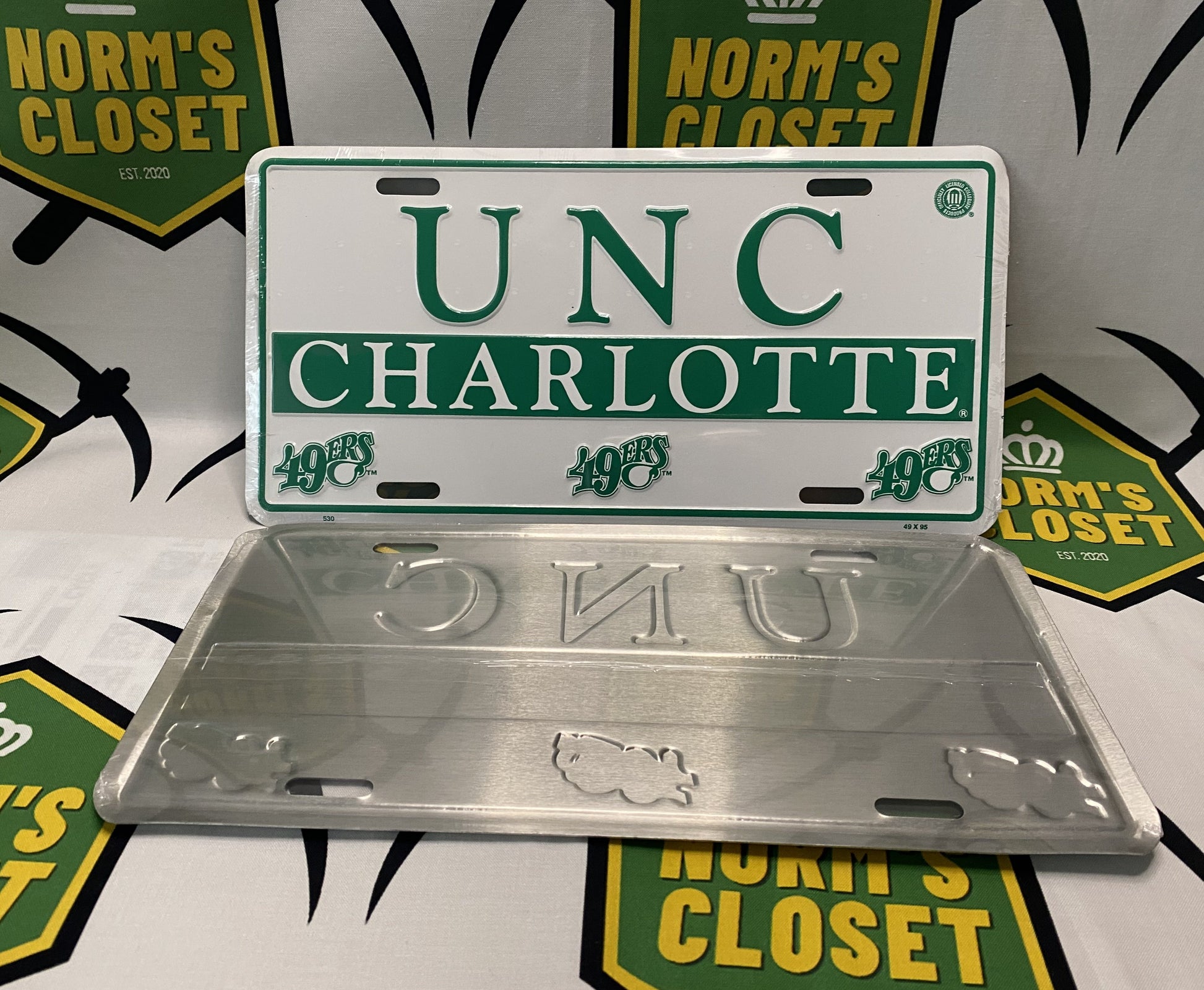 Vintage UNC Charlotte License Plate