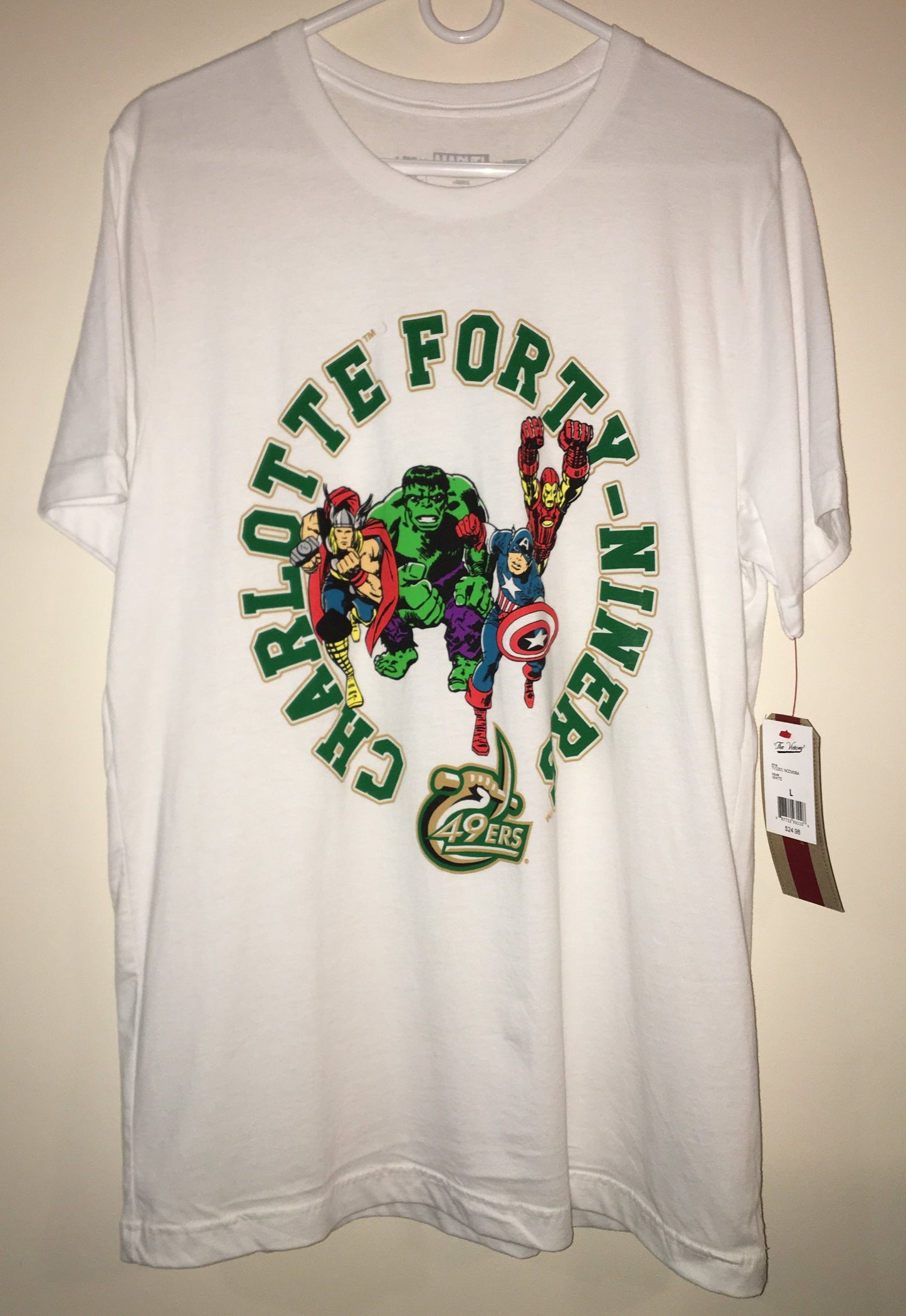 Charlotte Forty-Niners Marvel Collab Tee