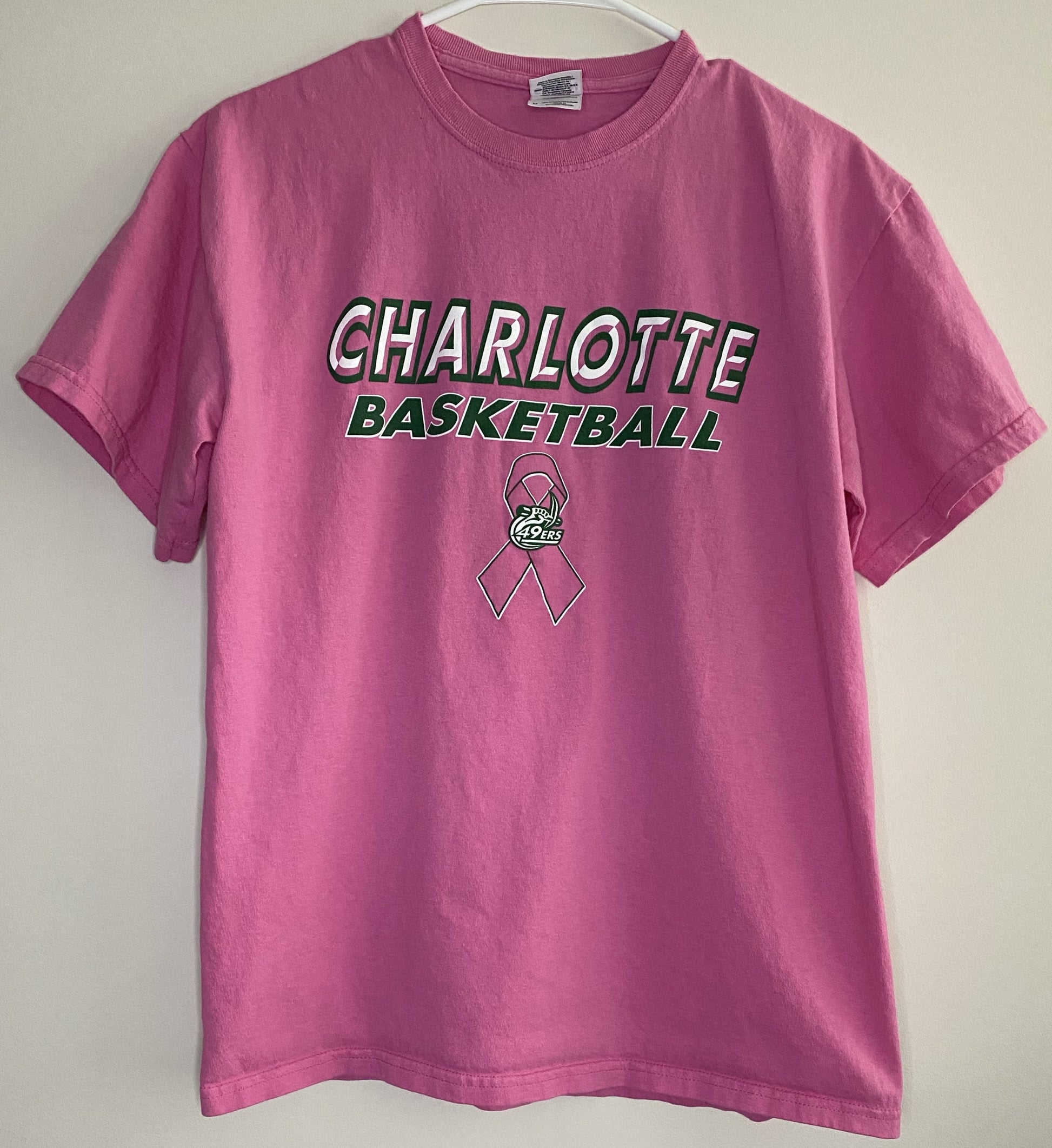 Charlotte Basketball Pink Tee