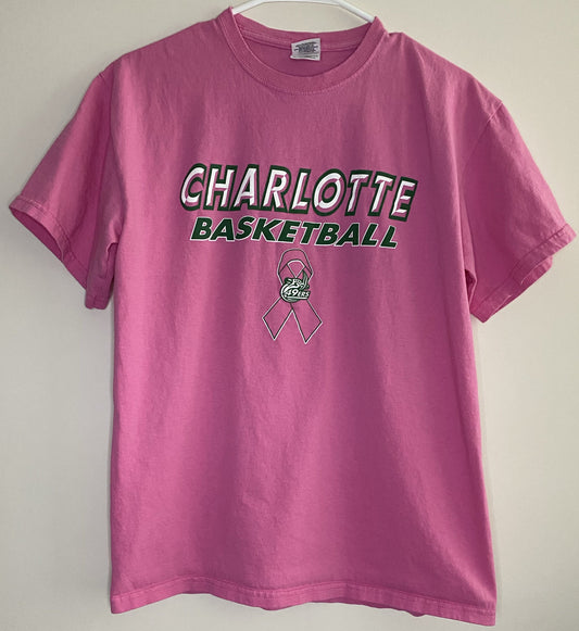 Charlotte Basketball Pink Tee
